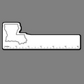 6" Ruler W/ Outline of Louisiana